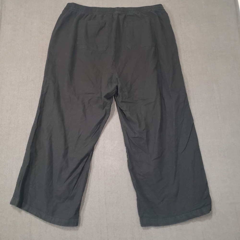 Old Navy Pants Womens 2X Black High Rise Wide Leg Comfort Elastic Waist - Picture 2 of 10